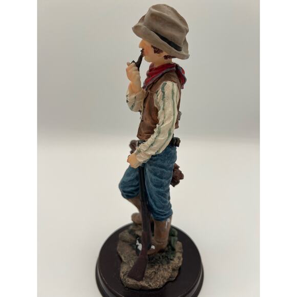 Louis Dionne Cowboy Statue Vintage Rifle And‎ Pipe - Picture 4 of 5